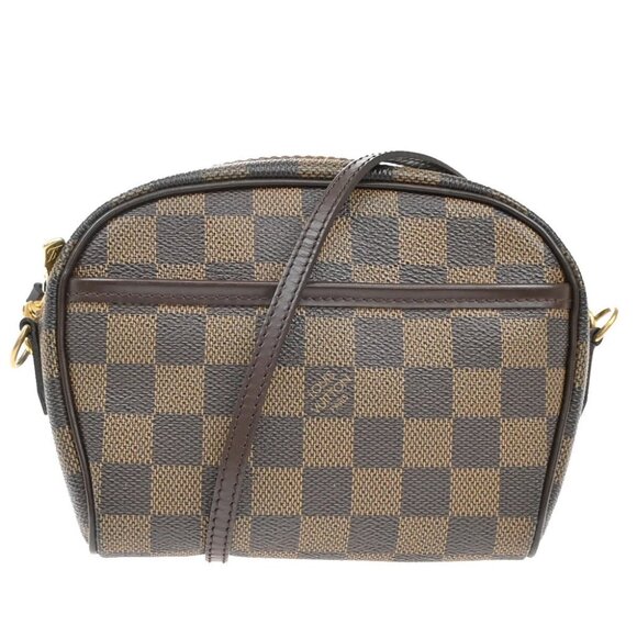 LOUIS VUITTON Pochette Ipanema Mini Shoulder Bag Damier Leather - Picture 1 of 16